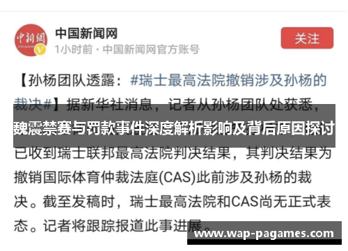 魏震禁赛与罚款事件深度解析影响及背后原因探讨